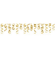 serpentine streamers border vector image