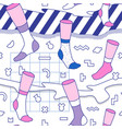 trendy abstract memphis seamless pattern vector image