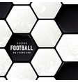 grunge soccer ball surface background vector image