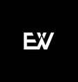we or ew abstract outstanding professional vector image vector image