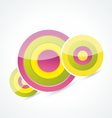 abstract circle background vector image