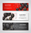 black friday special offer sale posters collection vector image vector image