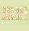 collection tags for easter gifts or sales vector image