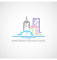 apartments for any choice vector image