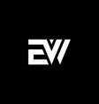 we or ew abstract outstanding professional vector image vector image
