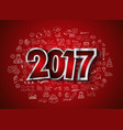 2017 new year infographic and business plan vector image