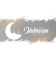 traditional muharram festival card design vector image