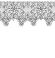 black lace border vector image