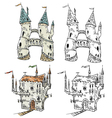 fantasy castles vector image