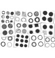 hand made scribble circle vector image vector image