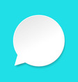 speech bubble icon flat cartoon empty vector image vector image