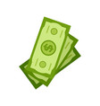 stock dollars isolated investment money cash vector image
