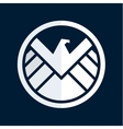 eagle logo emblem flat style vector image vector image
