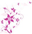 floral background vector image