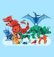 toy robot animals composition vector image