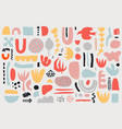 collage pattern background hand drawn vector image vector image