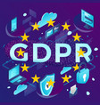concept general data protection regulation vector image
