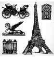 retro historical graphics vector image vector image