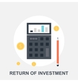 return of investment vector image