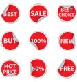 discount stickers vector image
