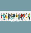 modern humans vector image