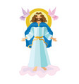 easter resurrection religious background - risen vector image