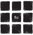 grunge textured shapes vector image
