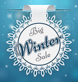 paper price tag big winter sale vector image