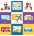travel guide infographic with vacation tour vector image vector image