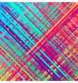color glitch background vector image