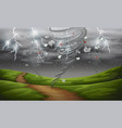 cyclone in the nature vector image vector image