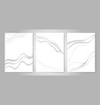 abstract white paper cut background vector image