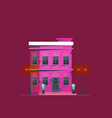 downtown building isolated on background vector image vector image