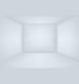 empty white room minimal 3d interior vector image