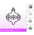 hanging ball simple black line icon vector image vector image