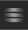 initial letter s monogram logo silver line art vector image vector image