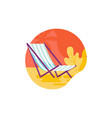 beach and summer concept vector image