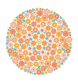 circle of flower vector image vector image