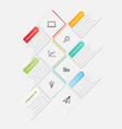 modern business infographic vector image vector image