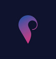 pin place location logo vector image