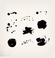 set of black spots vector image