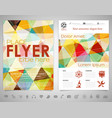 flyer design template vector image vector image