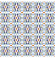 moroccan blue tiles print or spanish ceramic vector image