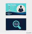 abstract creative business card template vector image