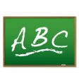 chalkboard abc vector image vector image