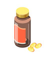 vitamins isometric icon vector image