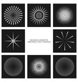dot shapes set vector image