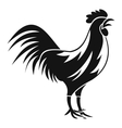 gallic rooster icon simple style vector image