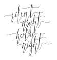 silent night holy vector image