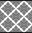 floral seamless pattern inspired by thai art vector image